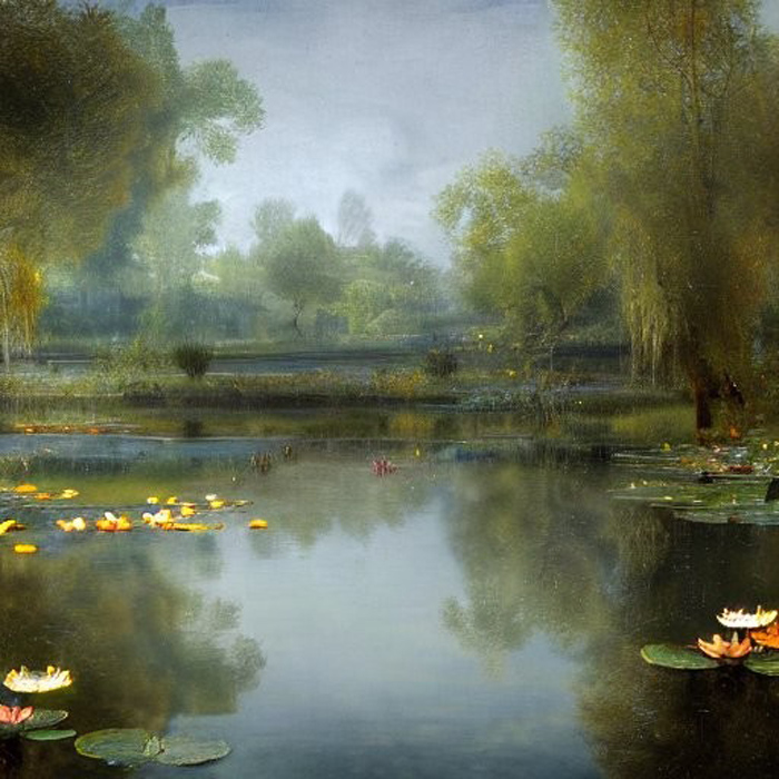 Waterlillies
Made in Stable Diffusion
