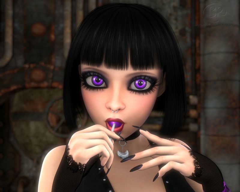 Lollipop Stare
Brielle tormenting me again :D 
