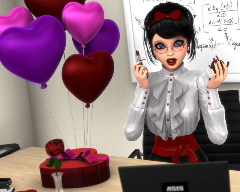 After School Make-Up
Still playing catch-up here. Have eight more Valentines renders to share here and I lost my mom on Valentines Day :( Anyway here's Chloe
