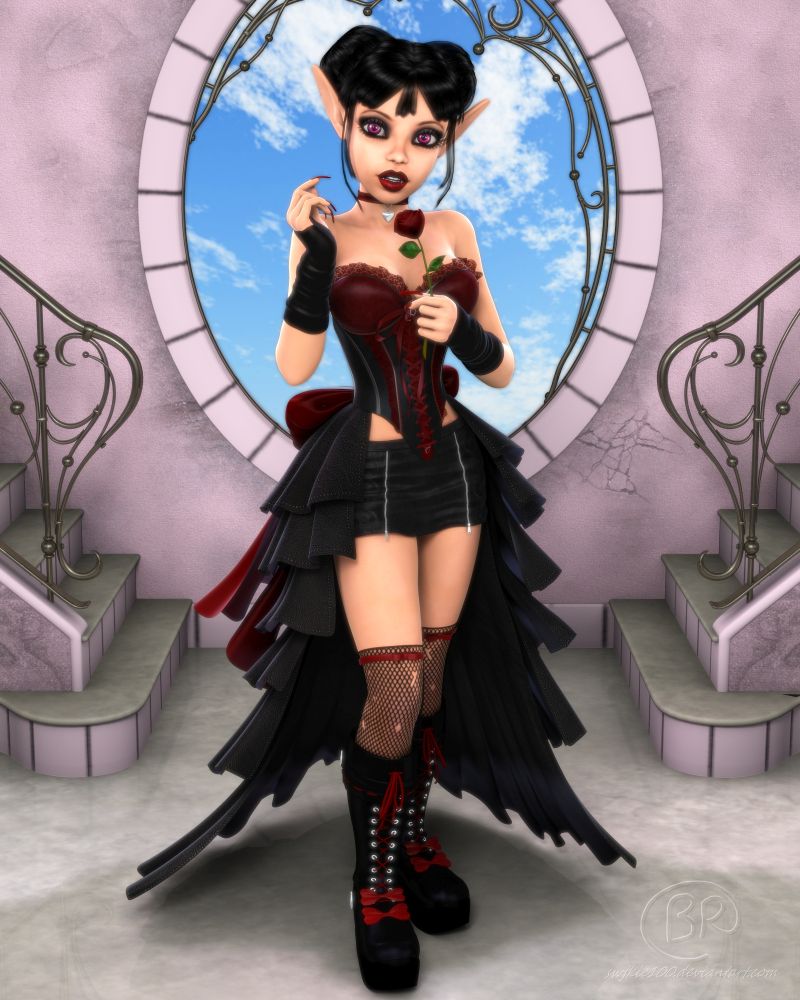 Gothic Fairytale
For mom, who passed away on Valentine's Day. Felicia is my main Muse and she wanted to be a part of the memorial.
