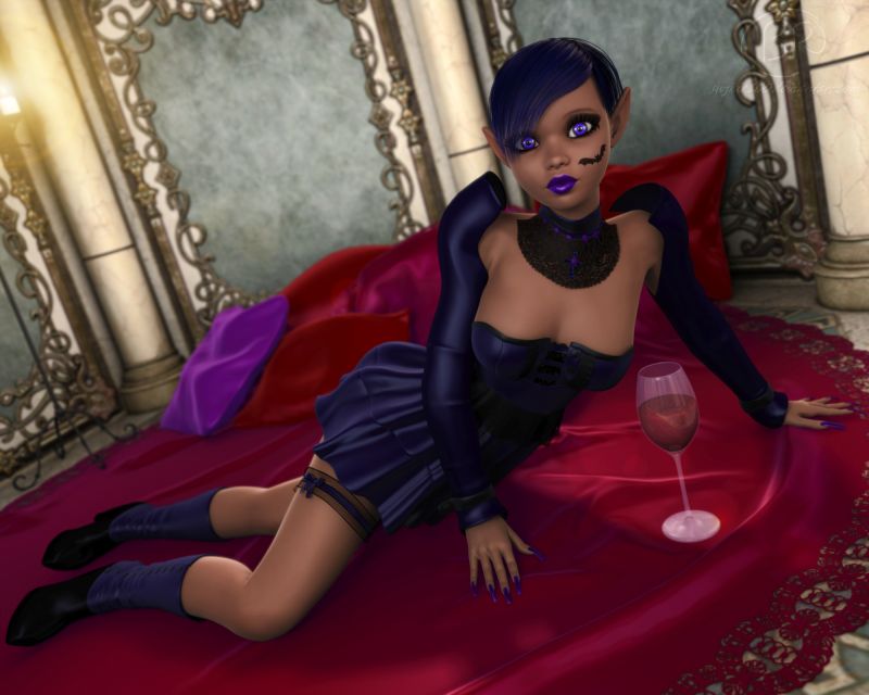 Scarlet And Silk
Brought back Gigi for a vampire photo shoot
