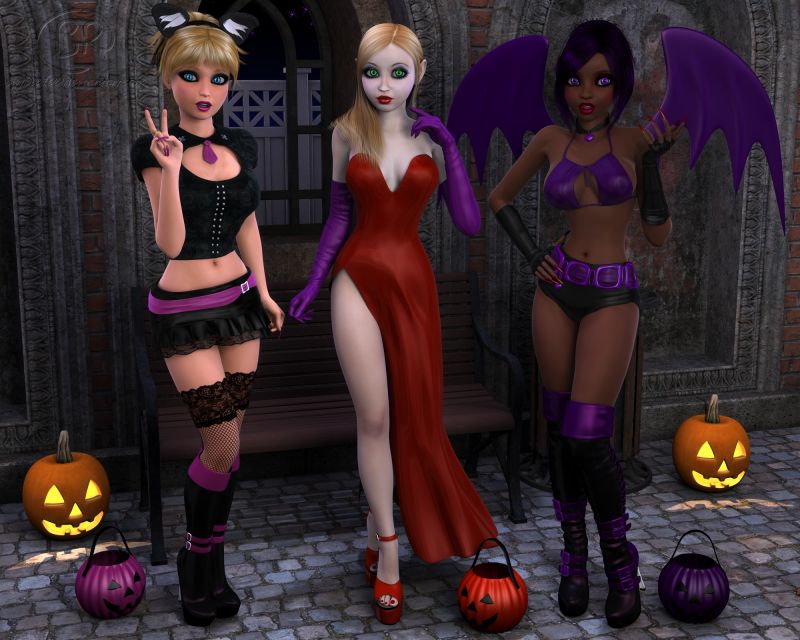 Halloween Cuties 2021
Halloween is approaching, and this year I was able to capture these three dolls on their way out! Samantha is a cat girl, Rose is Vampire Jessica Rabbit, and Lisha is a sexy succubus!
