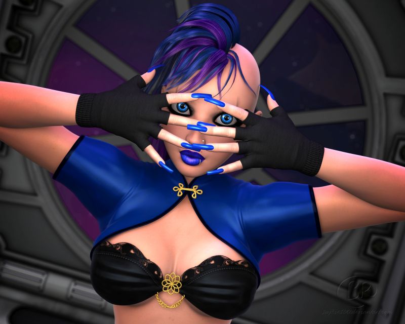 Punk Gaze
It's been a long time since I have done a pose like this. Luna's so pretty <3 
