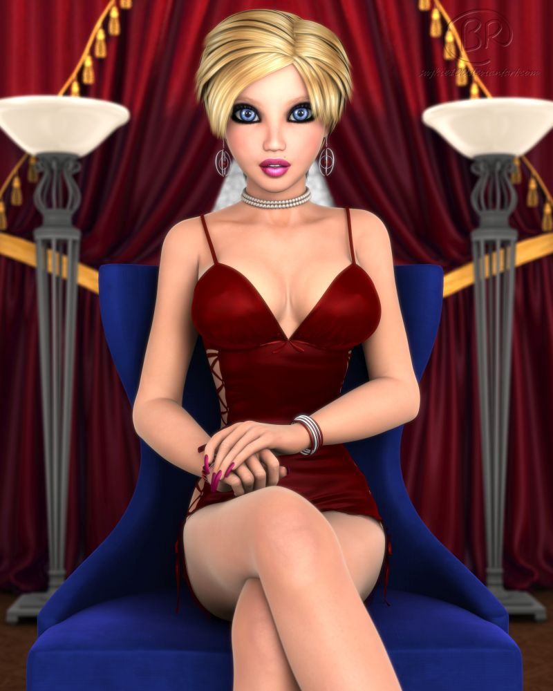 Luxe In Red
The always-beautiful Luna

This is the result of something I first ran in ArtflowAI. I made a Luna "actor" and have been running her through the algorithms. Got an image of her actor sitting cross-legged on a chair in what appears to be an elegant ballroom. So I composed my own version. I will post the AI generated reference image in the appropriate album.

To be clear this is *not an AI image* it is entirely original.
