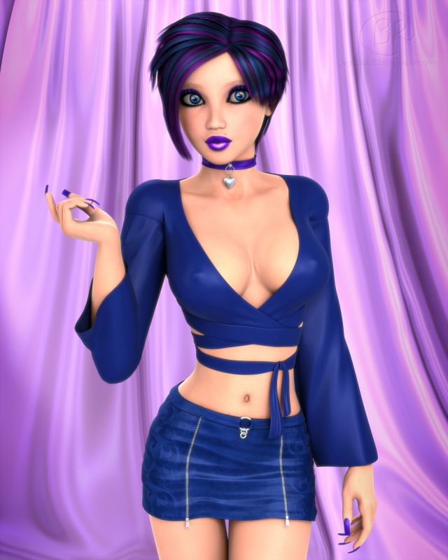 Luna Blue
I read a few weeks ago, that you can import OBJ files to Marvelous Designer, and simulate it as cloth. The process is far from perfect; sometimes MD has trouble reading UV islands as patterns. But with a lot of work, I managed to get Luna's right sleeve to drape really well. I really wanted to sim the whole top, but the way it was modeled made that an impossible task. Anyway, that experiment turned into a full render 💜
SAOTW ~ 04/09/22
Keywords: SAOTW ~ 04/09/22