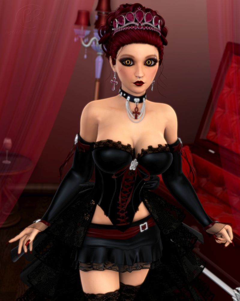 Queen's Request
Martha's gaze and expression, seem to suggest that she wants you to sit with her, or maybe lay with her in the coffin.....
