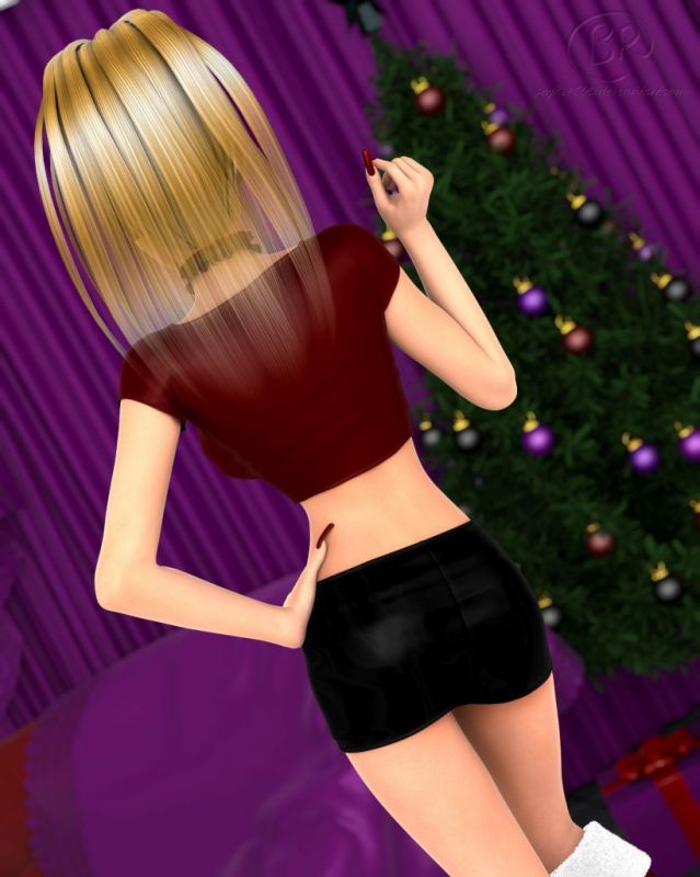 Sassy Santa's Helper
One of the many Holiday renders I have done for this year. I pushed for a darker, more "goth" feel overall. This is Melian's backside XD I may post her portrait later <3
