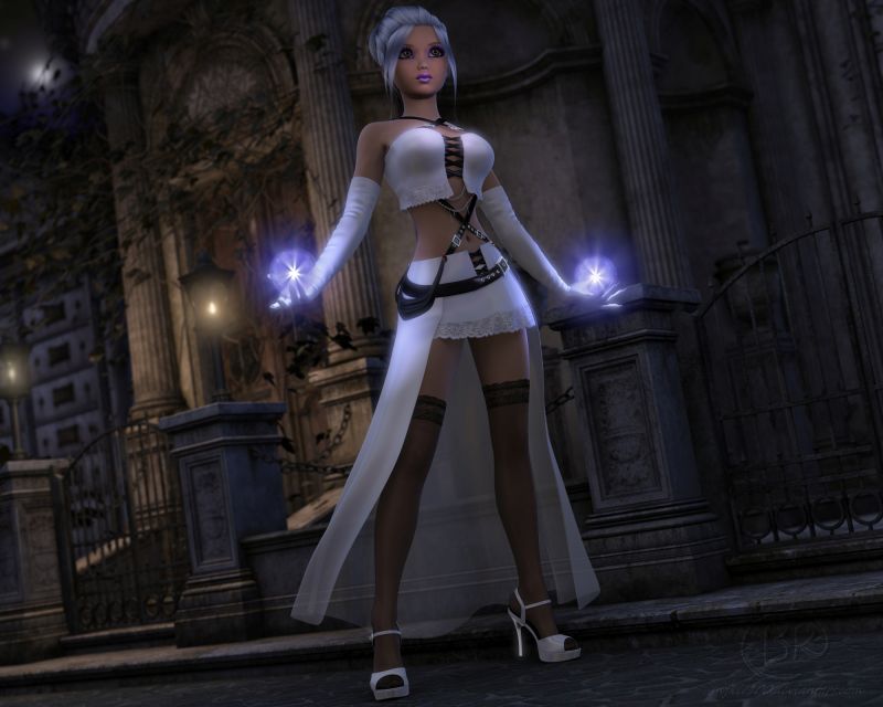 Light In The Darkness
Very loosely inspired by a tower defense game. The main character wears a priestess-type dress and unfortunately I have nothing on hand that remotely resembles it. So I came up with my own version of a "battle priest".

RenderHub featured it, I'm quite surprised!
