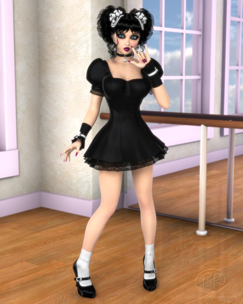 The Dark Dancer
Goth Tabitha, rendered in late February
