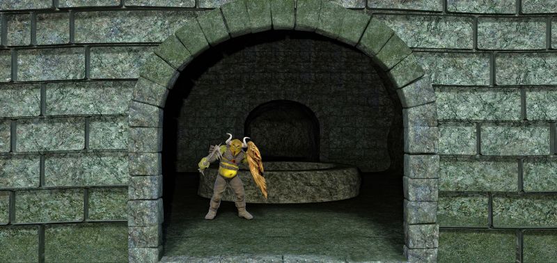 Temple to Underground
Finaly made use of Catacombs, system by coflek-gnorg. It looks like a solid base for underground cave system, got it on Christmas giveaway here is store page https://www.renderosity.com/rr/mod/bcs/the-catacombs/47880

And also developed that ogre guy a bit :) this one is a bit stronger and smarter 
Keywords: Ogre Temple