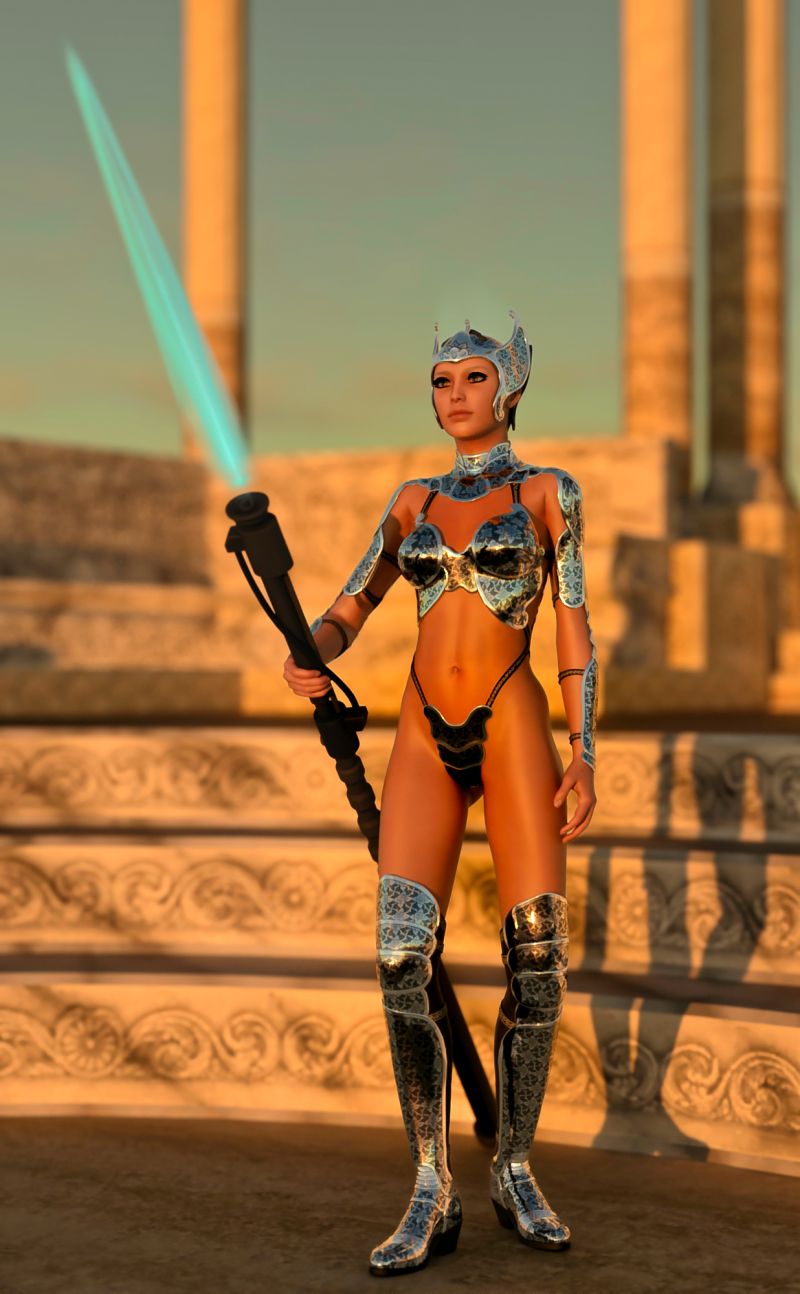 Royal Guard
As I remember guard duty was not fun especially when it was 8 hours on, but like it when the sun came up, it would be over soon and sleep time would start.  
Keywords: Royal Guard Female