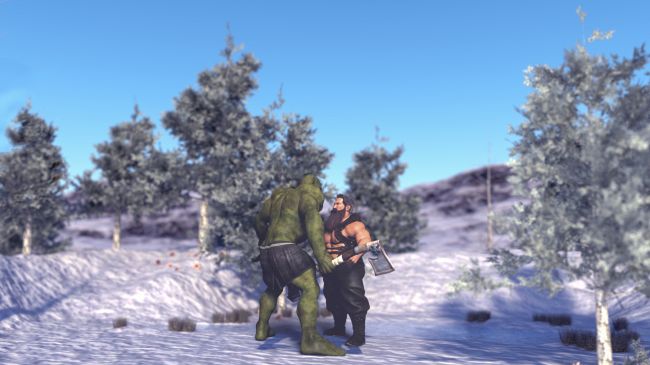 Confrontation
In one of the many rooms within the Attic we come across two of the residents.  One is saying, "There is not enough room for the both of us here.  One of us has to leave and it not going to be me."  
Keywords: Confrontation Attic Rooms two residents