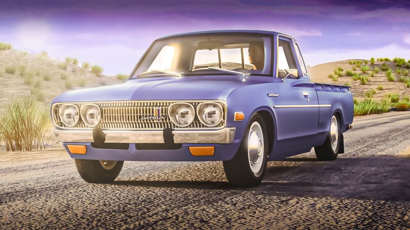 Datsun Truck
Datsun truck on road.
Keywords: Datsun truck road