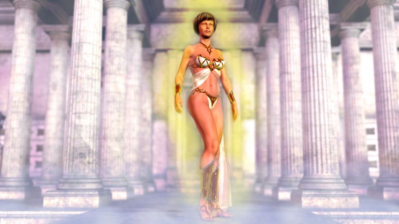 The Goddess Returns
One may by chance see back in the mausoleum a flash of light and an unearthly glow that is the Return of the Goddess.  Beware! 
Keywords: Goddess Return Beware