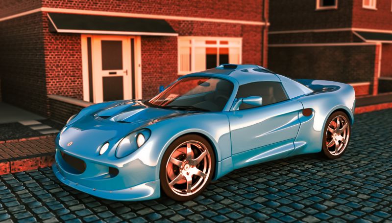 Sports Car
Sports Car in urban area. 
Keywords: Sports Car Urban area