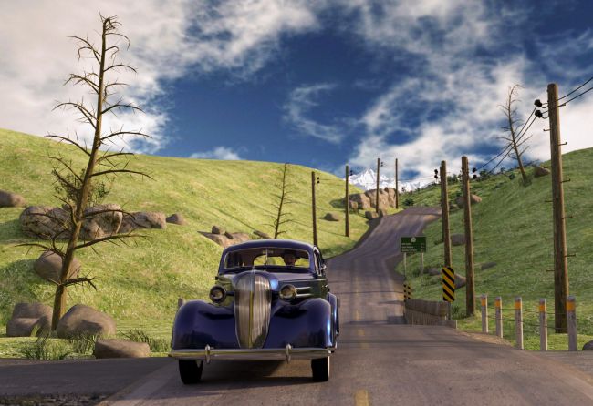 The Sunday Drive
It seem that the pleasurable Sunday Drive has faded into history.   It was fun to explore the surrounding area where you lived and see many sites that owning a car could give you.   
Keywords: Sunday Drive Car Road Countryside 