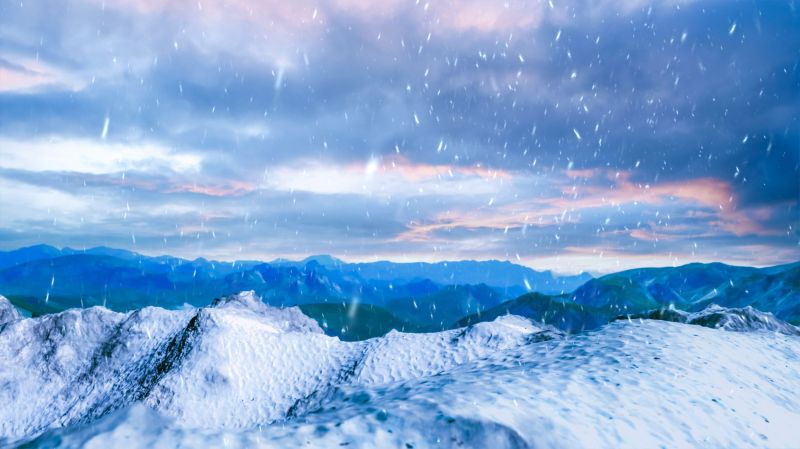It's Snowing in the Higher Elevations - AC winner 01/14/23
Landscape of Mountains while snowing. 
Keywords: Mountains Snowing Higher Elevations Landscape