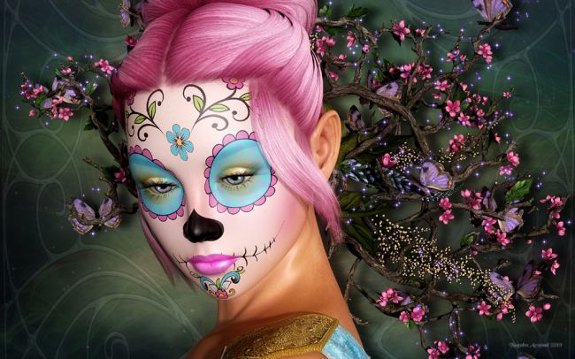 Such Sweet Sorrow
Created With
Catrina for Genesis 2
Sparkle Hair
Melidae Crown
BG created in photoshop
Lady of Dragons Dress for Genesis 2
Keywords: sugarskull sugar diadelosmeurtos skull dayofthedead sorrow