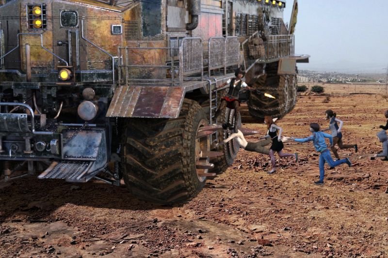 Carnage unleashed
Celeste was very pleased that Carnage had gone a whole term at school without destroying the building again. As a reward she sent her on a safari to the plague planet... 
Keywords: celeste carnage scifi antiheroine dystopian future