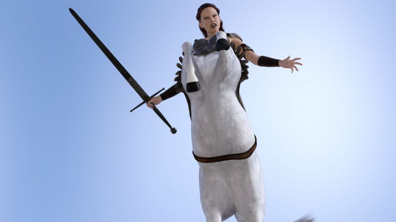 Dont mess with Centaurs...
...they will look for you... they will find you... they will stomp on you...
Keywords: warrior queen centaur centaurs fantasy