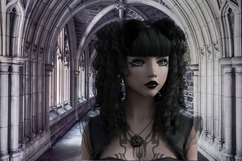 Darkness...
All around
Keywords: goth female cathedral gothic