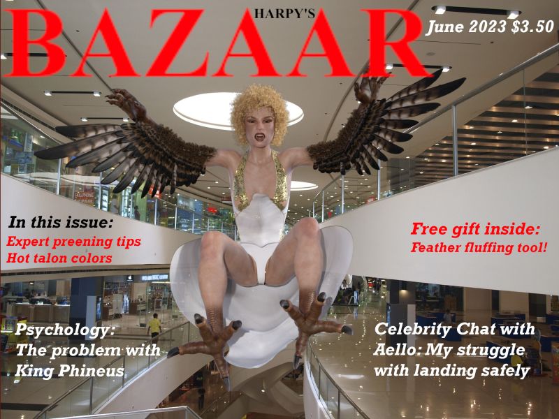 The latest issue - SAOTW winner 06/03/23
Keywords: harpy bizarre mythology