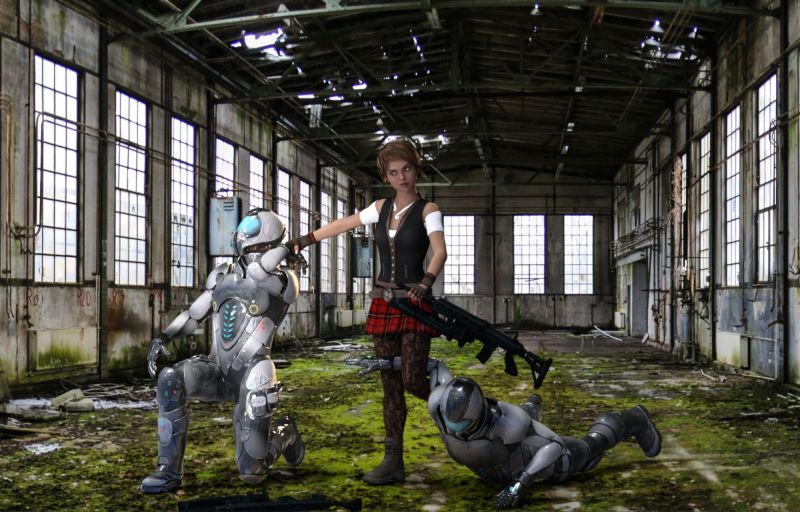 Carnage among the clones...
Managing to sneak away from the Arias, Carnage found some of the rescued clones in training. They wanted to be a part of the Pit's destruction so had starting learning how to fight. Fortunately for them Celeste heard the yells. "Carnage!!! if you must play with the clones, try not to break any of them..."
