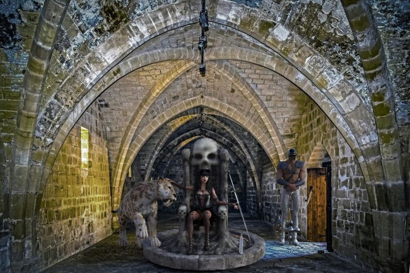 Scary Gothmother
Keywords: goth sabretooth axeman gothic