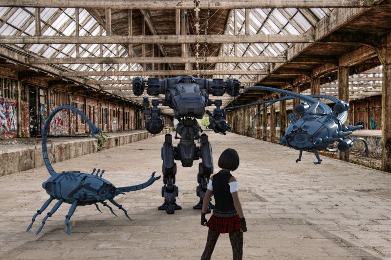 Outnumbered
They only sent three mechs. Wasn't enough...
Keywords: Carnage robots android combat future