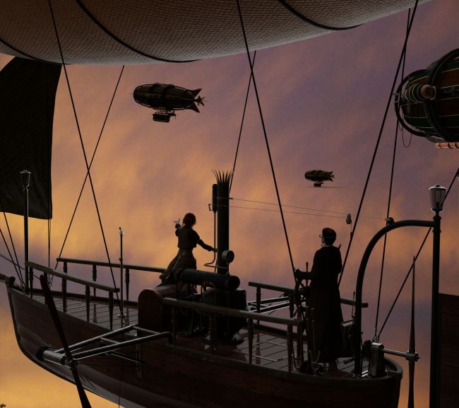 Fallow That Airship!
~TOTW Winner Wk of 2/22/20~

This is another one that was built for the tabletop RPG front cover - but as we decided on a different route, I decided to upload it to my gallery. 

Items used - A dozen different  paid for shaders, Iray Ghost light kit and hdri lighting. 

Spirit of Punk Airship

Steampunk Voyager Airship

and Winterbrose's Sky backdrops. 
Keywords: TOTW WINNER 2/22/20 Steampunk Airship Flying