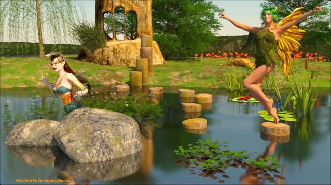 JdN-Lily Nymphs
Used the fantastic Jardin des Nymphes by Anima Geminini for this scene.
Keywords: JdN