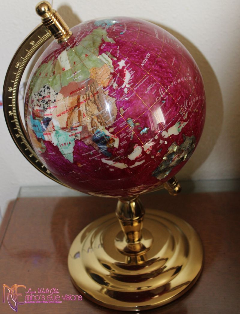Lapis Gemstones World Globe 
thanks for your peek. 

