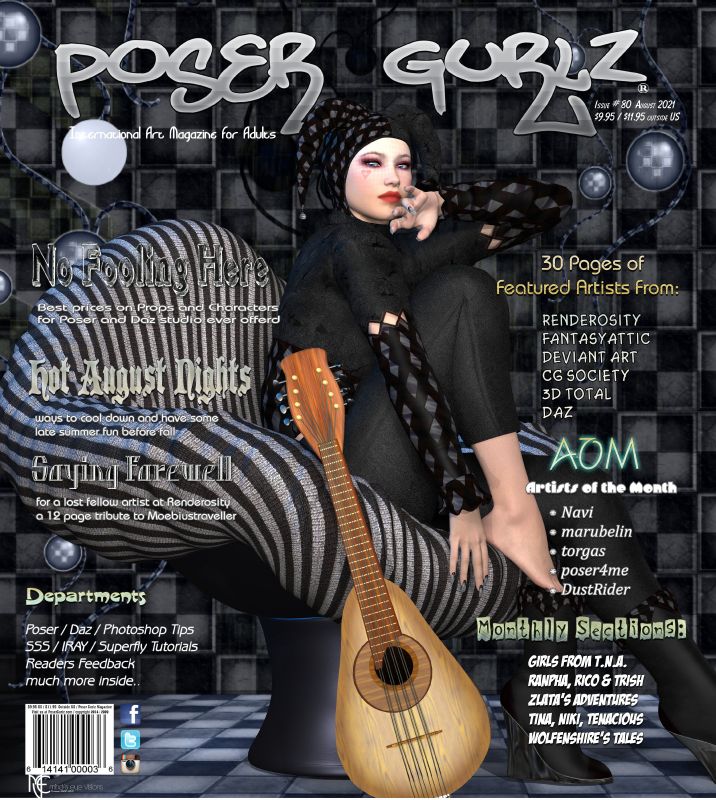 Poser Gurlz August
in your mailboxes and on newsstands today. e your copy now.
