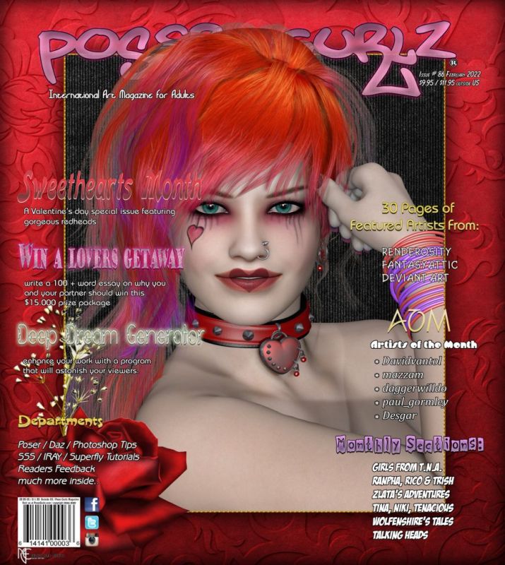 Poser Gurlz February 2022
in your mailboxes and on newsstands today.

