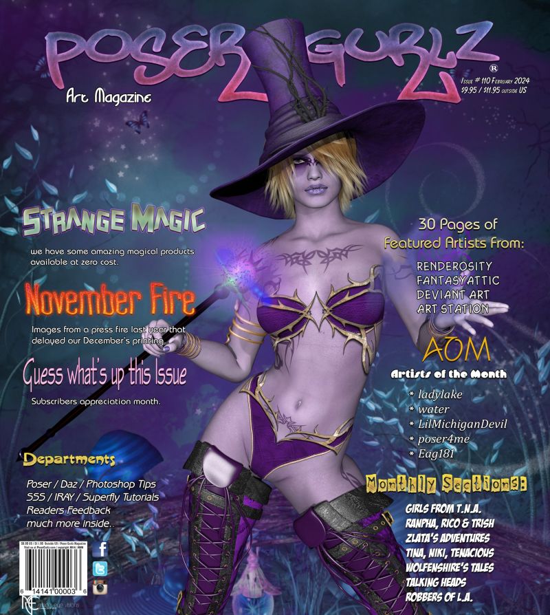 Poser Gurlz February 2024
In your mailboxes and on newsstands today. 
