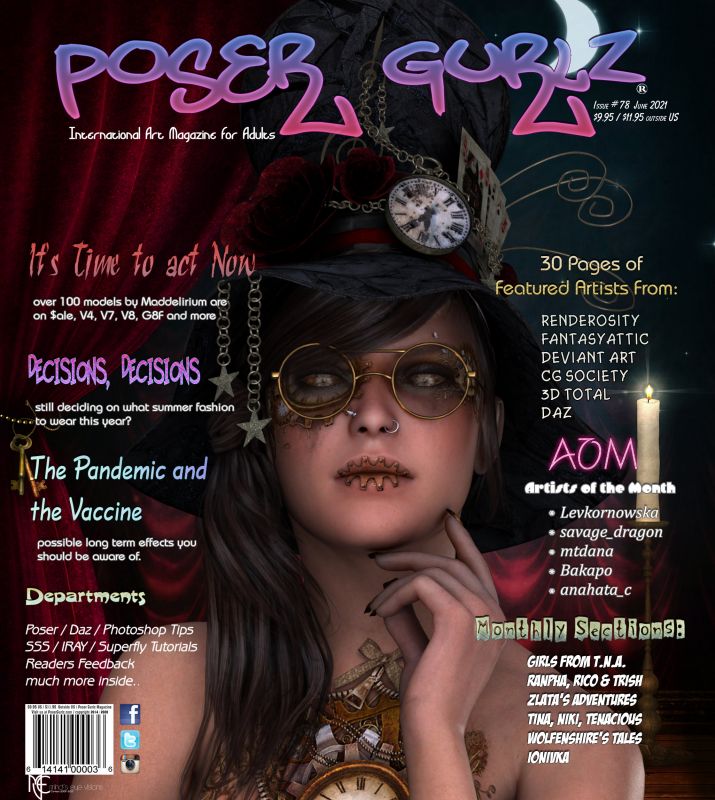 Poser Gurlz June 2021
in your mailboxes and newsstands today. guess my other went bye, bye somewhere along with several others. ????
