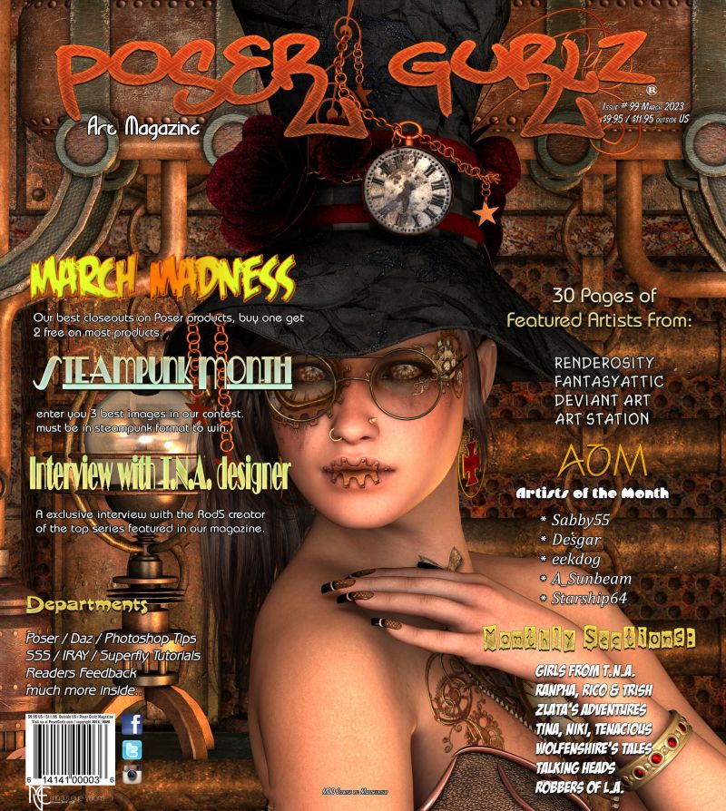 Poser Gurlz March 2023
In your mailboxes and on newsstands today.
