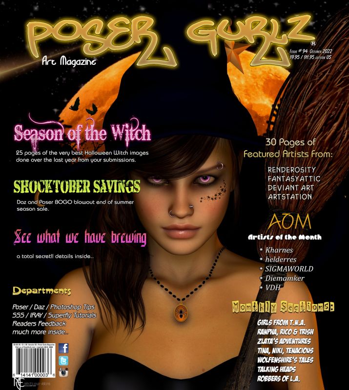 Poser Gurlz October 2022
In your mailboxes and on newsstands today. 
