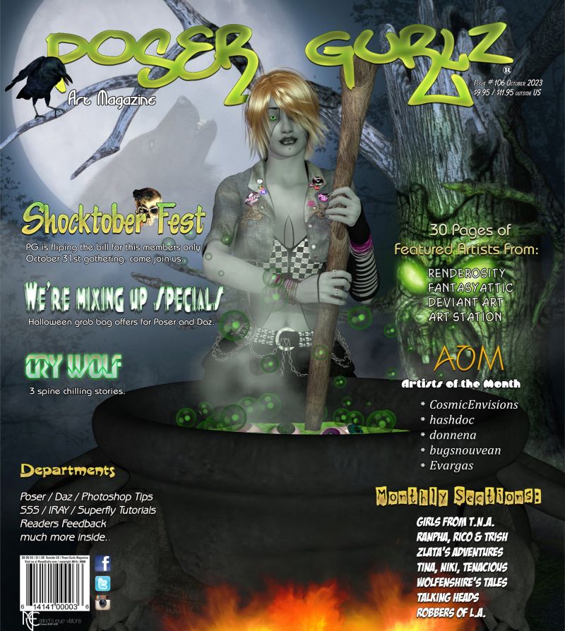 Poser Gurlz October 
In your mailboxes and on newsstands today. 
