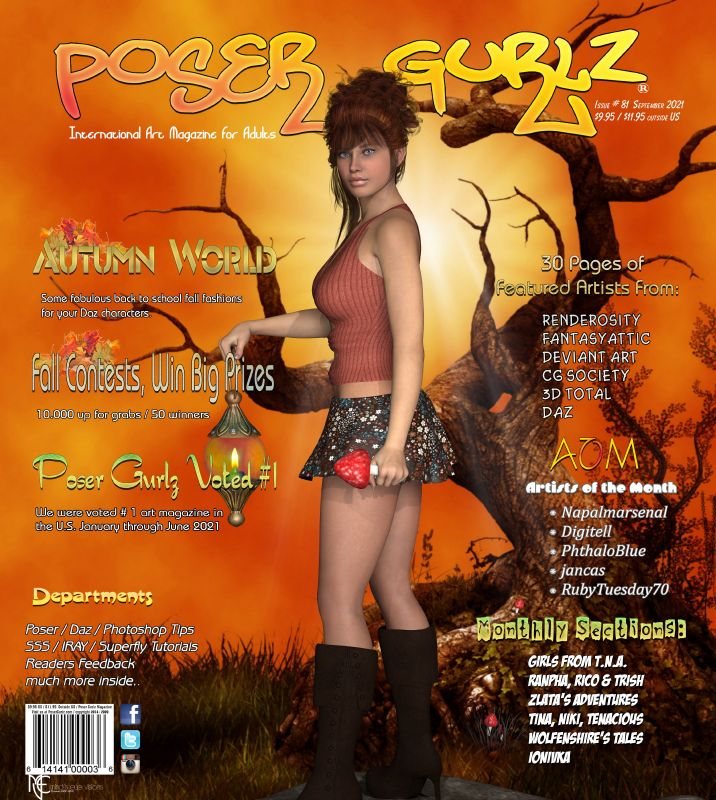 Poser Gurlz September 2021
in your mailboxes and on newsstands today.
