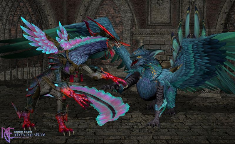 Yerachmiel VS Kirin
Both creatures are by Summoner here in the MP
Thanks FA for the award.
