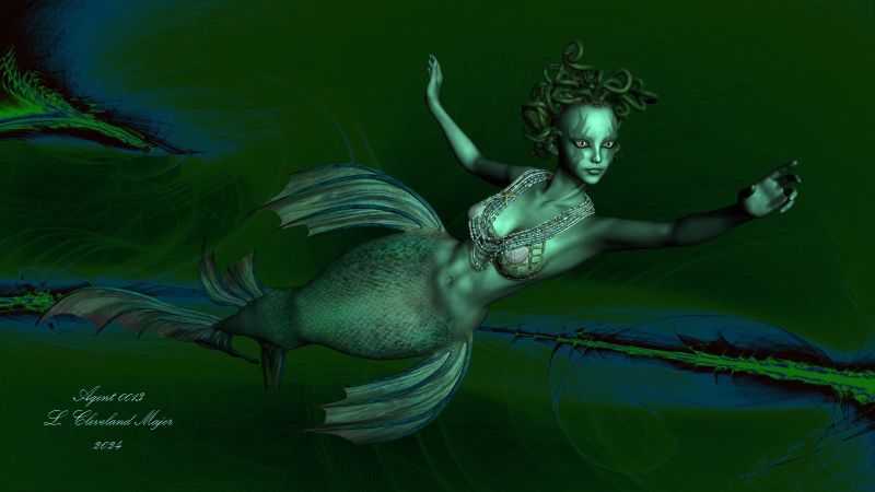 Merdusa
A fantasy mixup from the sea. She'll either drown you, or turn you to stone, or you'll suffer 100 snake bites from her snake like hair! It all depends on whether you look at her or not!
Keywords: Fantasy Creature Female Mixup Dangerous Aquatic Magical Gorgon Siren