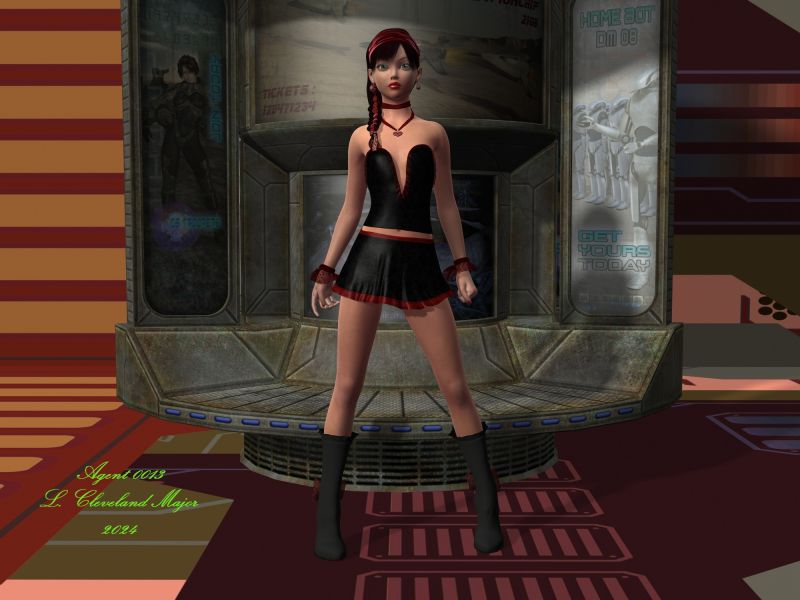 No Telling Where the Money Went
Robert Palmer had a big go at doing Rock music in the 1980s and 1990s. One of this snappily dressed star's biggest hits was "Simply Irresistible".
During that same era, several really pretty super models were strutting their stuff on the Fashion Runway, most of them were blondes, but there were some that were not blonde, and to me they stood out amongst the crowd, by having the exceptional beauty that let them pull off being a super model, without having to have blonde hair. 
Keywords: Fashion Pinup Female SuperModel Character Beauty RavenHair BlackRedMix Outfit 