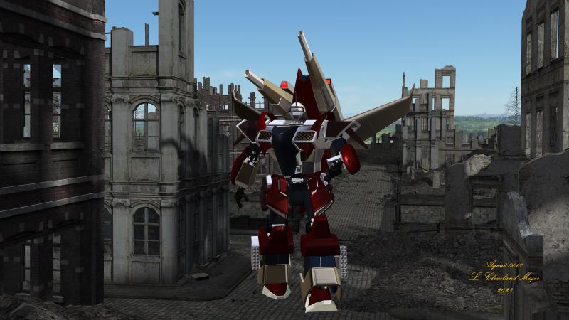 Oops Wrong City Again
Meet the Mech and Pilot known as DISASTER. It seems that every group has somebody or something that can't get things right. This is that someone or something, a young woman pilot, Annie Howe, in the mech named DISASTER. They seem to get their missions wrong every time. Ordered to go and destroy a city, they kill no one. Instead they chase the people out, then reduce it to rubble. Five cities destroyed, and none the cities they were ordered to destroy! 

Keywords: SciFi Humor Mech Piloted Female RuinedCity Mistake