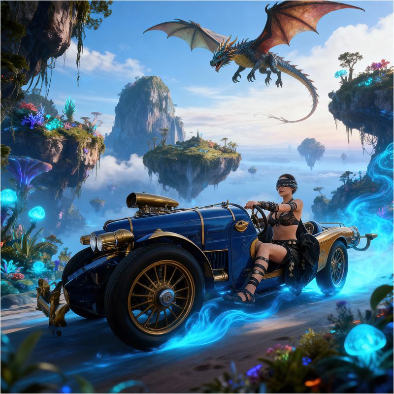 Driving her new car
One more with the old Arkana figure
Keywords: Alan,Alan_Hauge,fantasy,dragon,car,