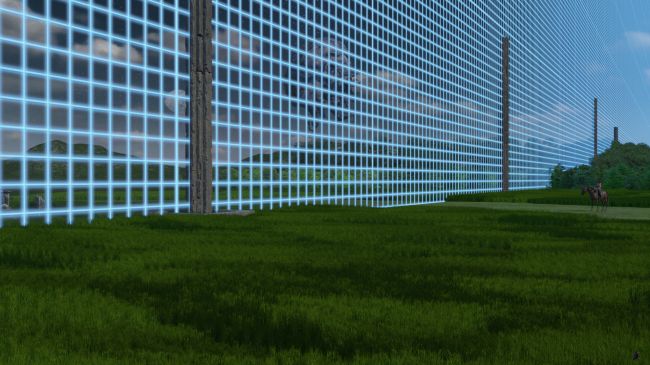 There is a defense - FA winner 06/12/21
Just as the Thing reached the line of pillars a coruscating wall of blue appeared, connecting the pillars to the horizon.  Alys wheeled her horse around, watching as the Thing struggled not to collide with the wall.
