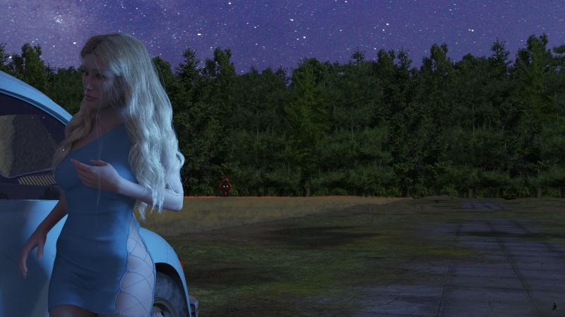 What Is That?
Something huge with glowing yellow eyes and surrounded by a strange red glow appeared at the edge of the field.

Olivia rushed to get into her car, started the engine and drove out of the Factory's entrance road more rapidly than was probably safe for her ancient VW.
