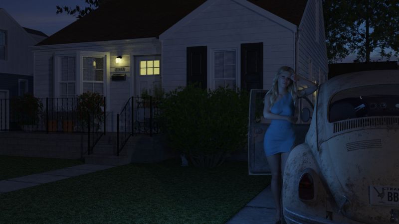 Home At Last
She pulled into her driveway, extinguished the lights and turned off the engine.  The car rattled to a stop.

Olivia got out and leaned against the car, feeling very tired but remembering how much she had enjoyed the evening and continuing to wonder about Celduin.

Out of the corner of  her eye she saw a red glow at the entrance to her street.
