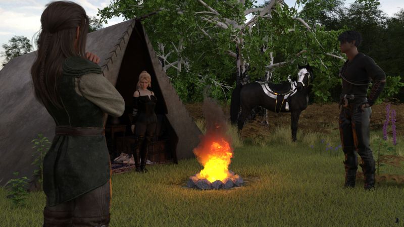 Does This Look All Right? - SAOTW winner 01/20/24
Olivia chose the pants and top from the deepest recesses of the chest in the hope that it was more or less clean.  She slipped them on.  They were much more comfortable than she had expected from leather and cloth, combined as they were.

There was only one pair of boots.  Sitting in the least piled up chair, she put them on.

She stepped out of the tent onto the grass before the fire.  And the argument stopped as both Elves turned to look at her.

"Does this look all right?" Olivia asked in a small voice.

Celduin made no comment but went to his horse and mounted.
