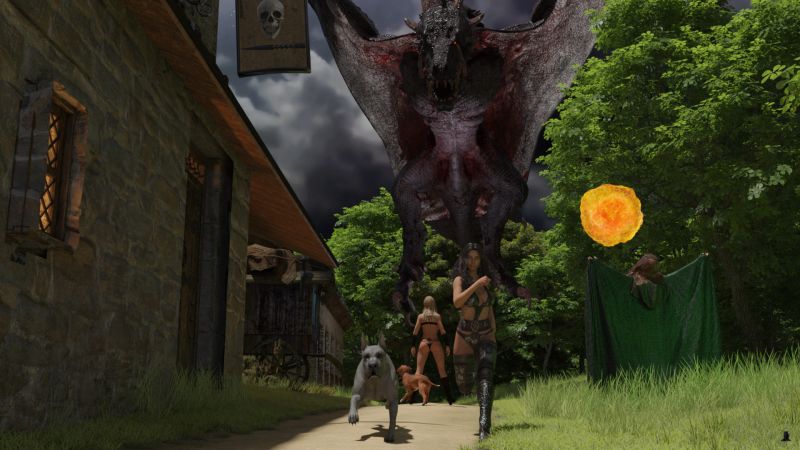 Run!
Alys took off at a run, her companion running even faster.

Ceridwyn summoned a tremendous seething ball of magic, a grating sensation just below hearing coming from it.

And Ryanne stood her ground, knowing that the dragon was for her and that running was futile with it coming so quickly.

Next image is [url=https://www.thefantasiesattic.net/attic/cpg/displayimage.php?pid=42558]here.[/url] Previous image is [url=https://www.thefantasiesattic.net/attic/cpg/displayimage.php?pid=42555]there.[/url]

Story starts at [url=https://www.thefantasiesattic.net/attic/cpg/displayimage.php?pid=42512]this image.[/url]
